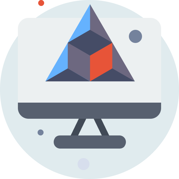3D Triangle Icon