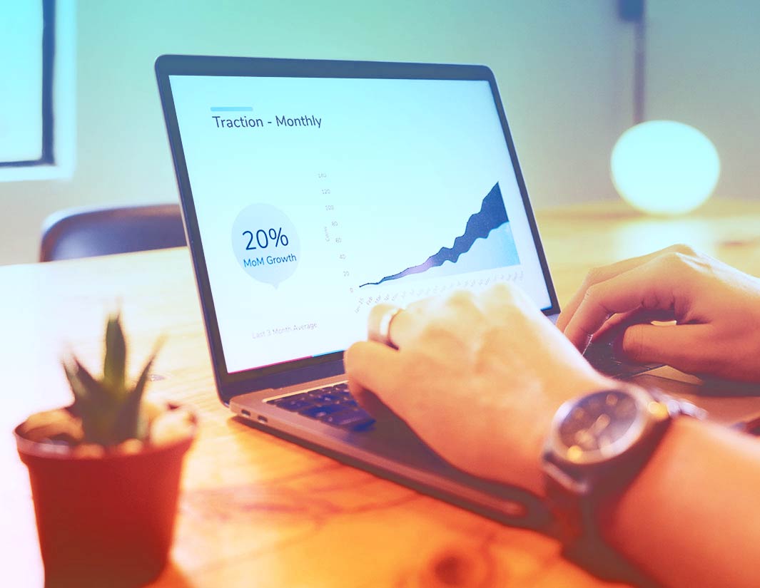 Person Working on Laptop